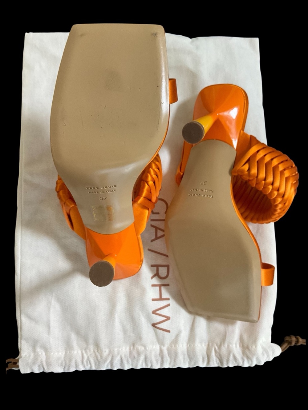 NWOT GIA BORGHINI RHW Rosie 1 Satin Sandals - Picture 15 of 15